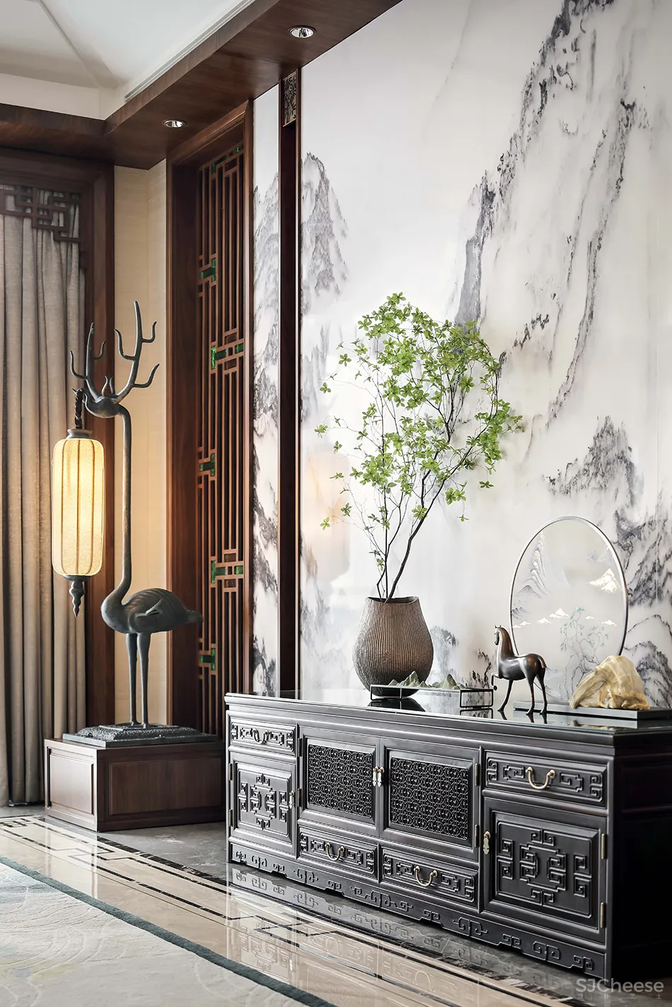 1000㎡经典中式大宅,移步换景,雅韵清风!