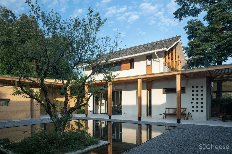 稻田里的农舍 自带烟火温度的家