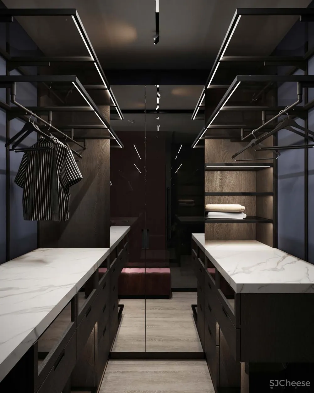 86㎡ 一室一厅，主卧空间这样布局宽敞又大气！