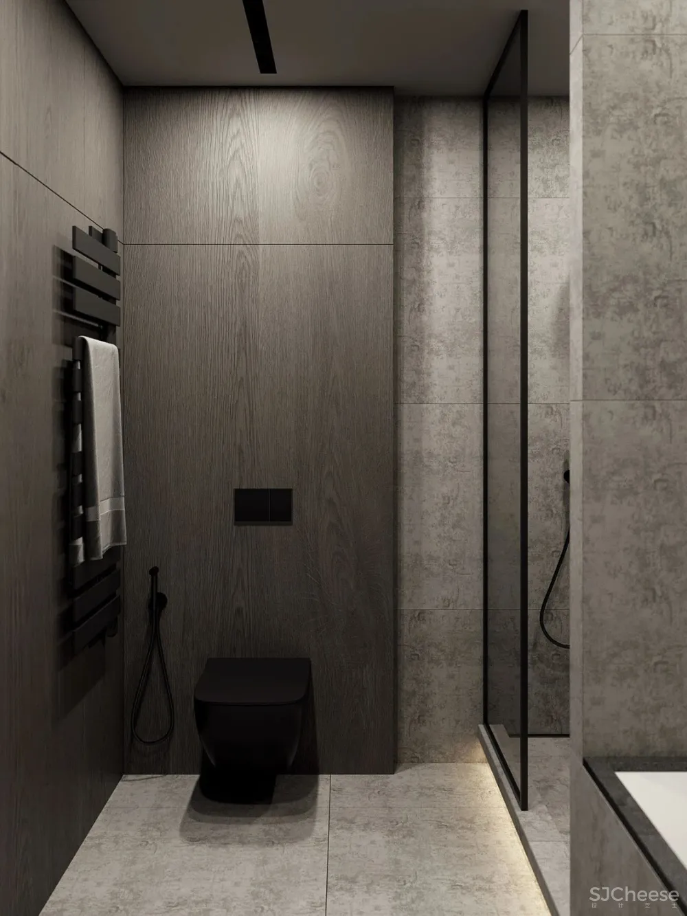 105㎡深色极简,美出新高度!