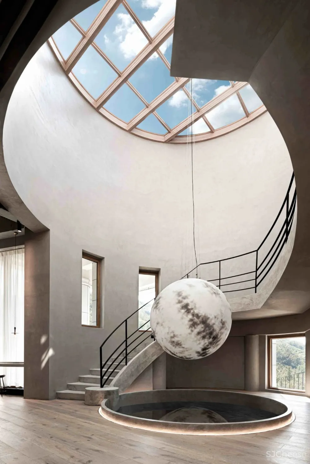 侘寂极简，融入自然的山顶咖啡馆丨慢珊瑚设计