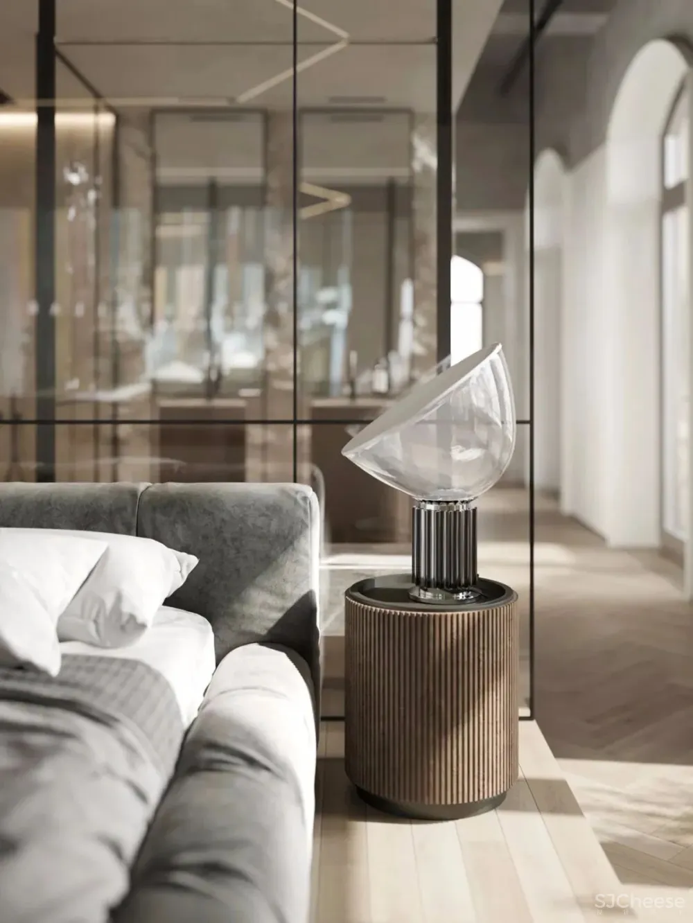 136㎡公寓藏着透明卫生间，想想都刺激！