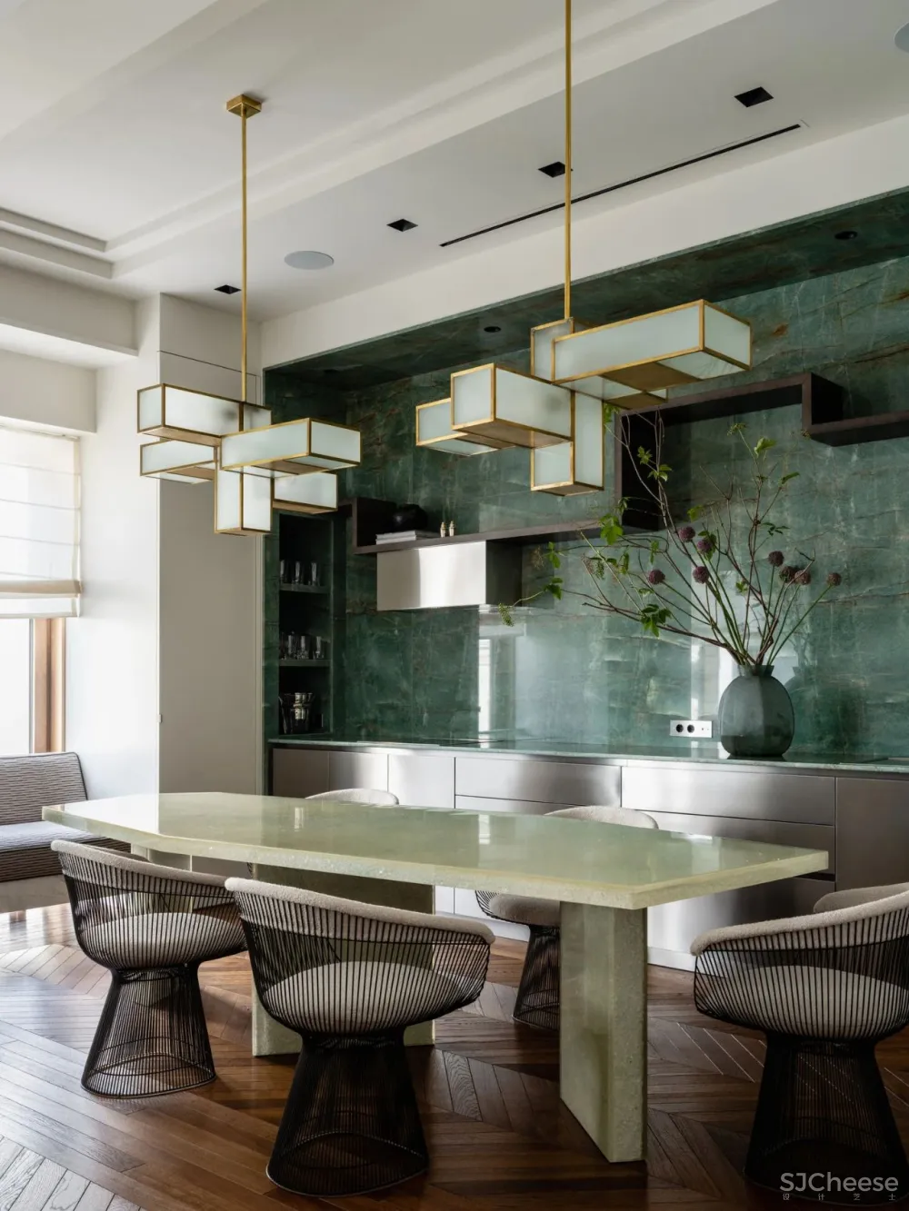 Hamovniky Apartment in Moscow by Olga Malyeva Studio.