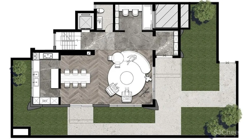 近境制作.唐忠汉 武汉「中城.新时代」叠拼样板间设计