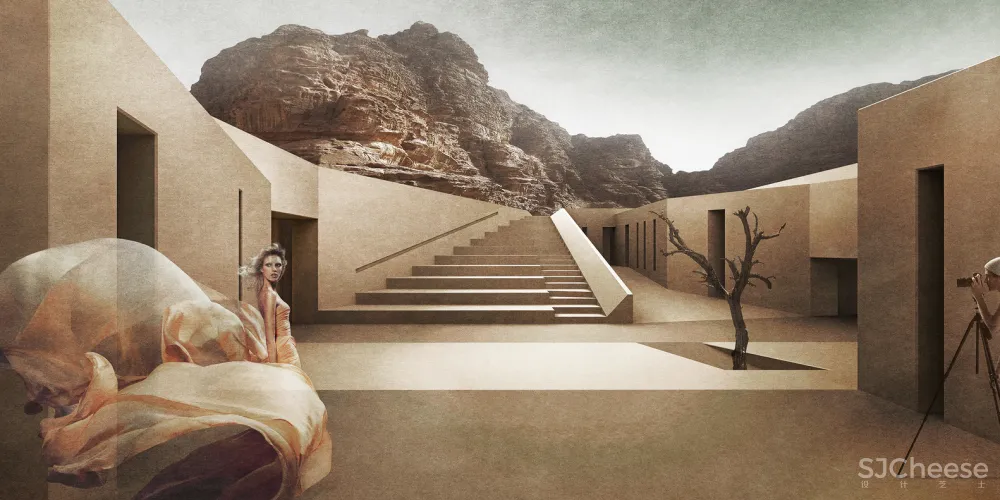 16000㎡沙漠度假村,地上没有一栋楼,把野奢玩出了新高度!