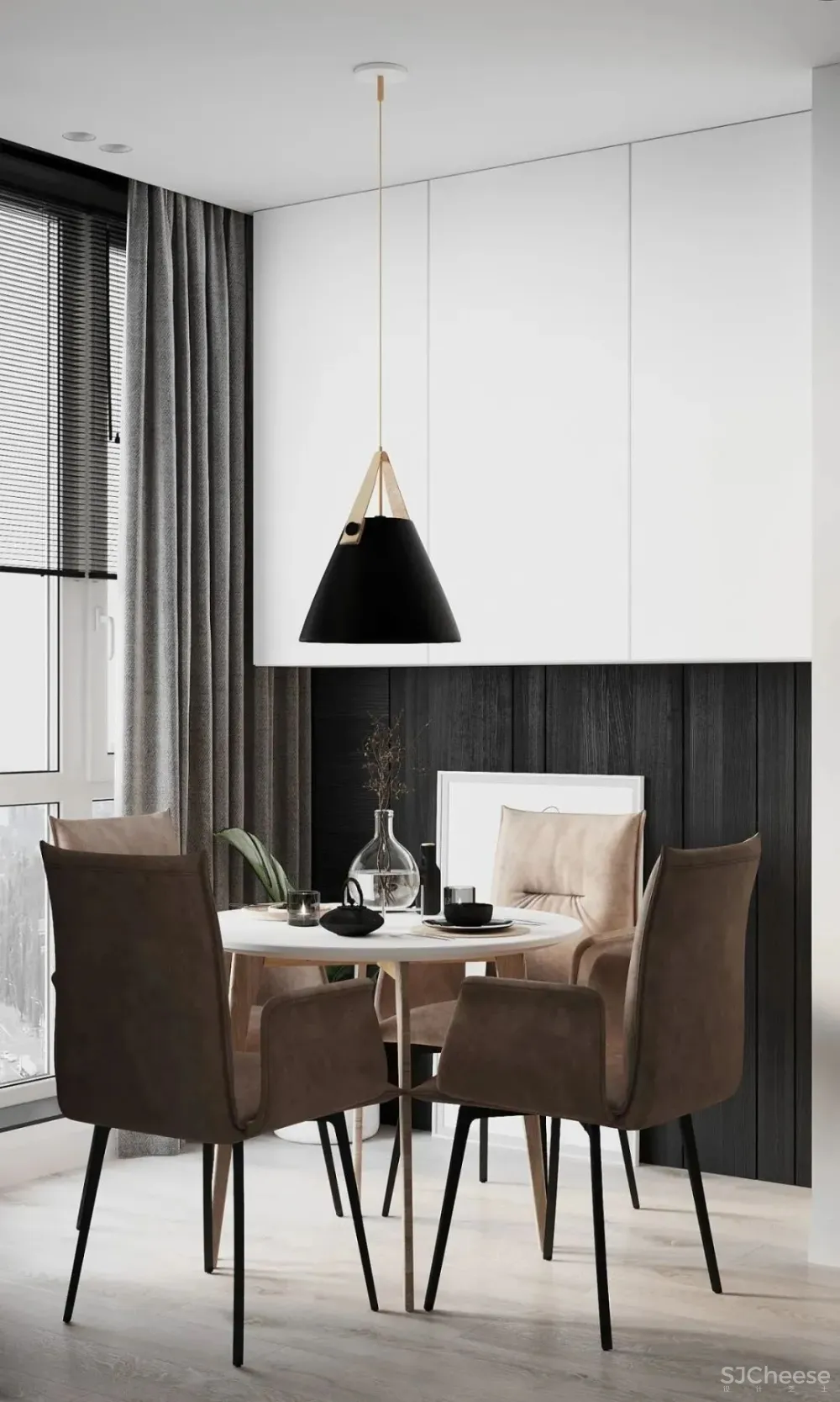 75㎡公寓设计，小空间大视野！ Nastia Perchyk