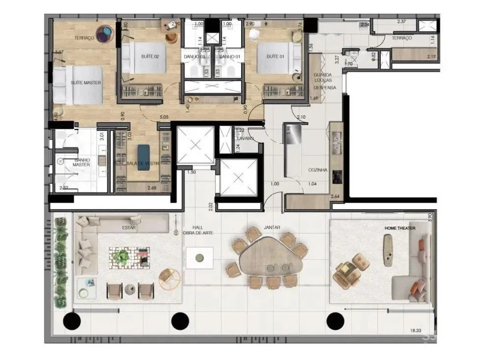 Arthur Casas Studio 操刀-巴西超豪华公寓楼▪富人圈的世界我不懂