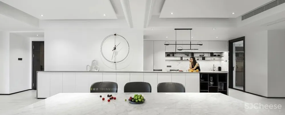 300㎡大平层极简风,你敢这样装修? 漾设计