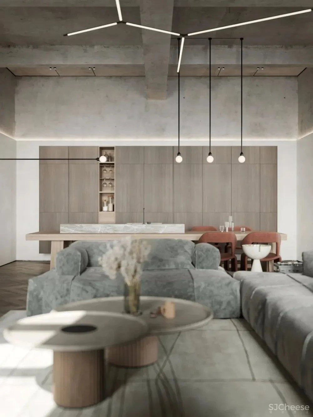 136㎡公寓藏着透明卫生间，想想都刺激！