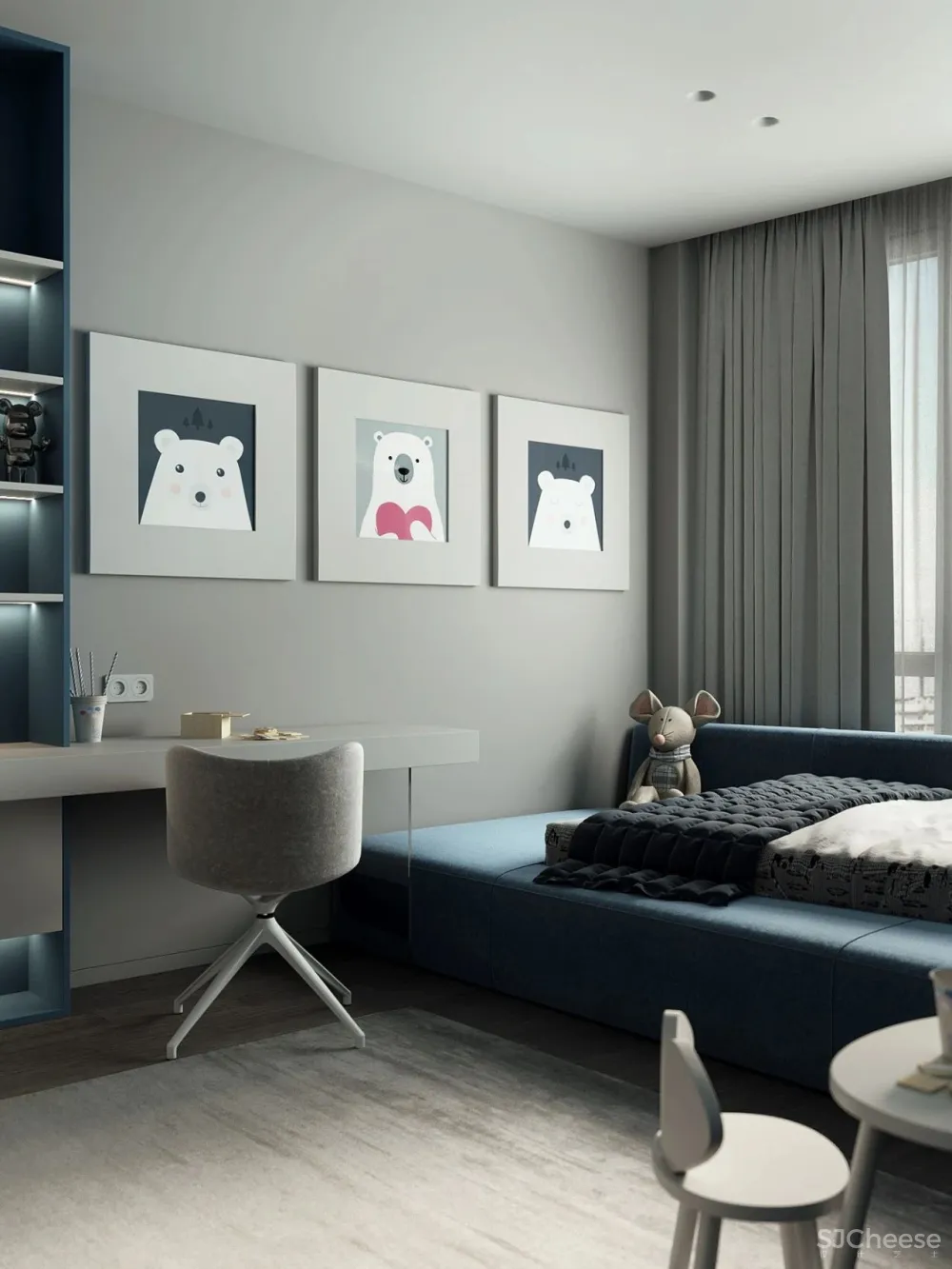 105㎡深色极简,美出新高度!