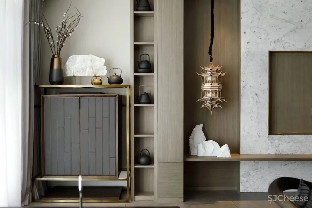180m²写意新中式，方寸之间皆是儒雅与时尚！