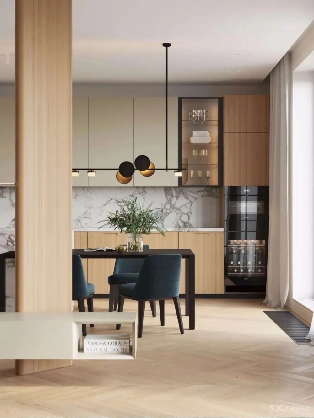 93㎡莫兰迪好宅，年轻夫妻公寓的设计范本！