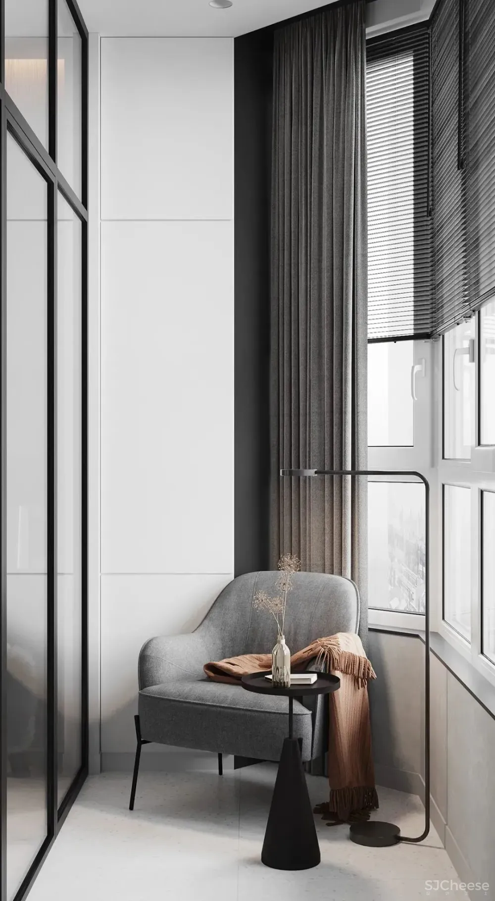 75㎡公寓设计，小空间大视野！ Nastia Perchyk