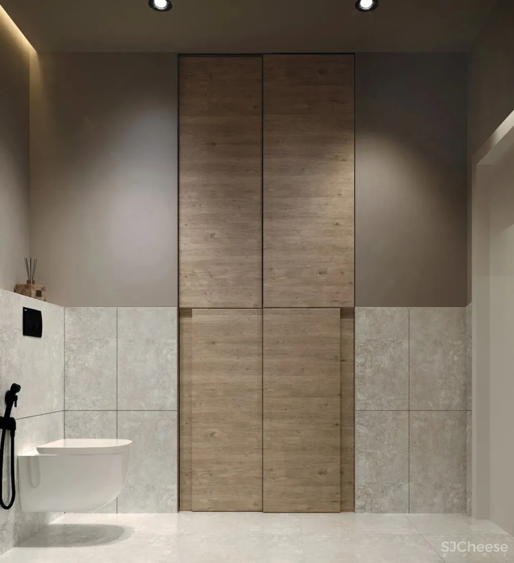 90㎡二居室,四口之家的紫色空间,漂亮!