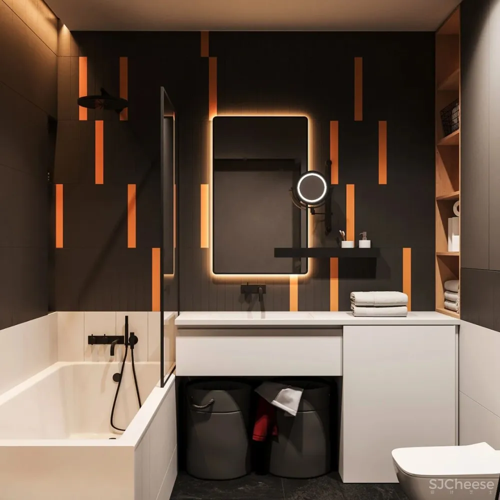 55㎡一居室变二居室,老外也学会了封阳台!