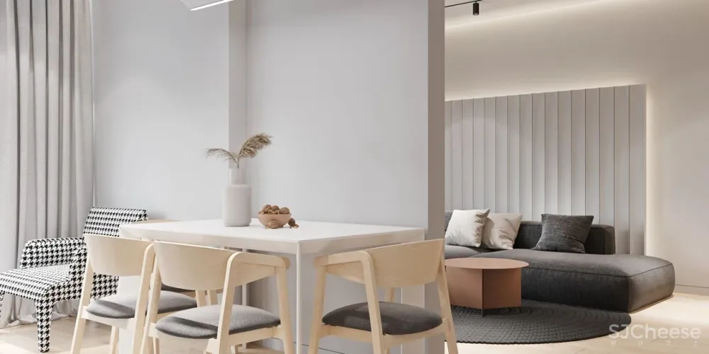 65㎡的小公寓,浴室竟能放下最爱的浴缸,也太享受了