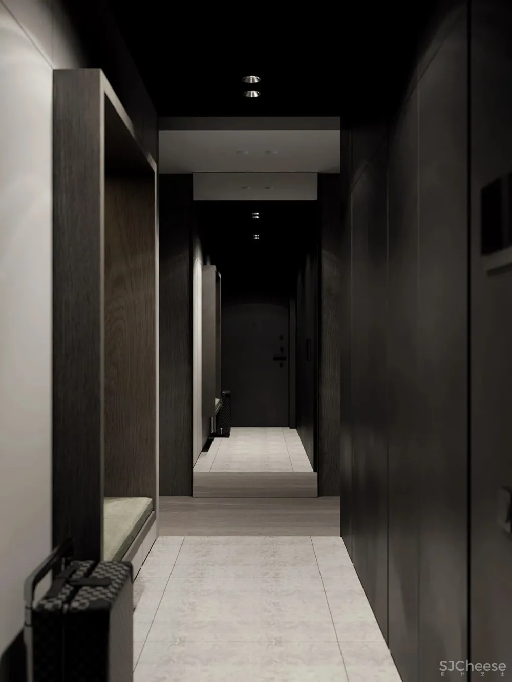 105㎡深色极简,美出新高度!