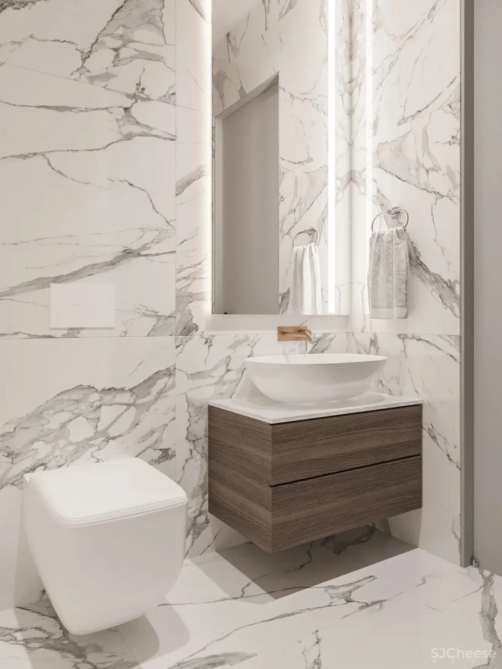 高级灰 原木，120m²现代轻奢私宅