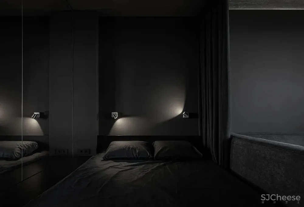 这个43㎡的黑色小户型,才是高贵冷艳的单身贵族豪宅!