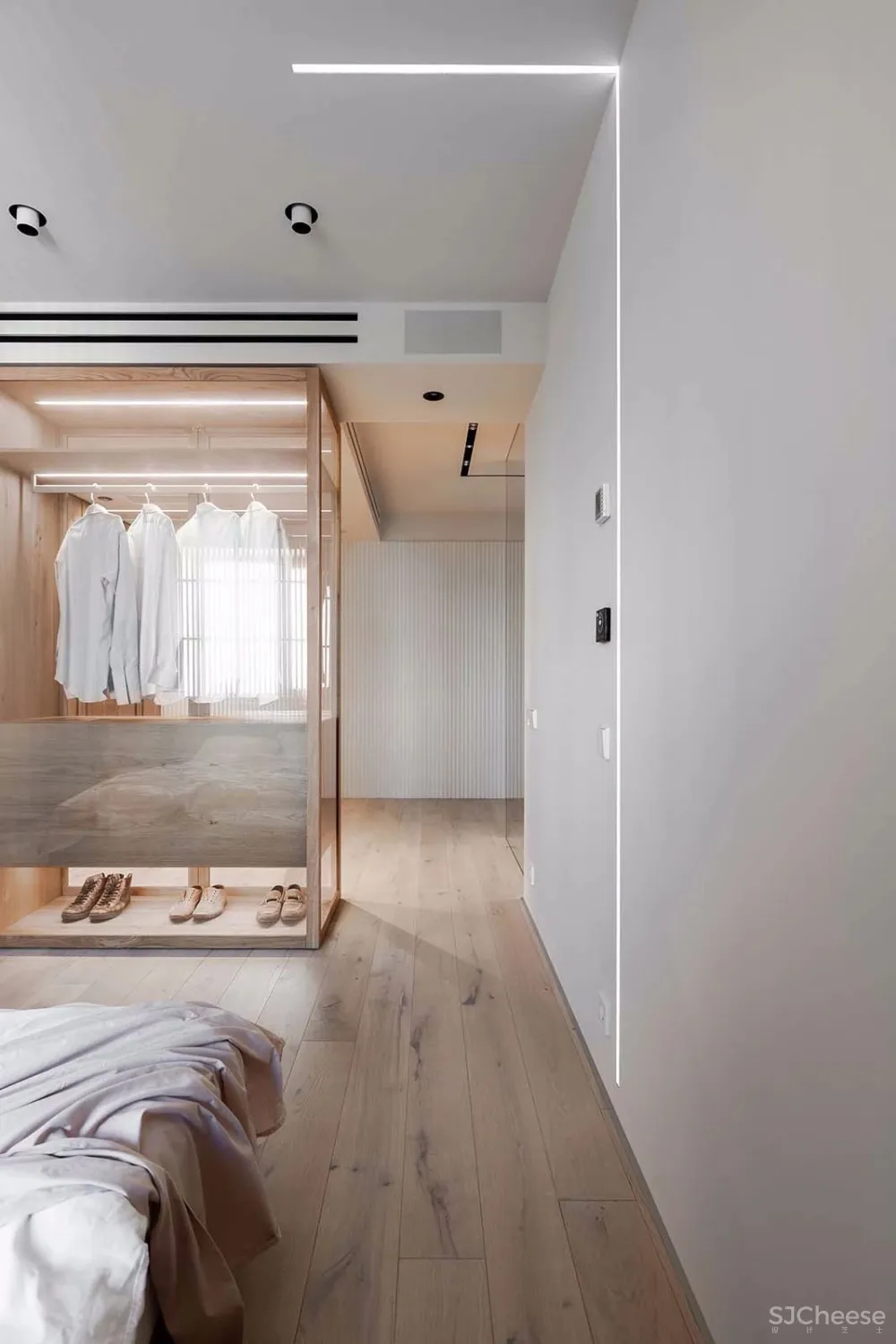 78㎡的单身简约公寓，竟只用2扇门搞定空间布局？