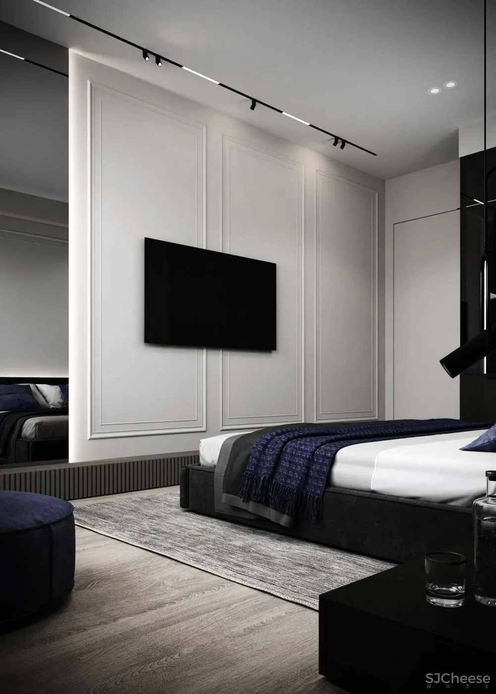 86㎡ 一室一厅，主卧空间这样布局宽敞又大气！