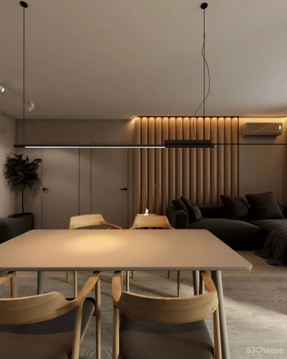 这个43㎡的黑色小户型,才是高贵冷艳的单身贵族豪宅!