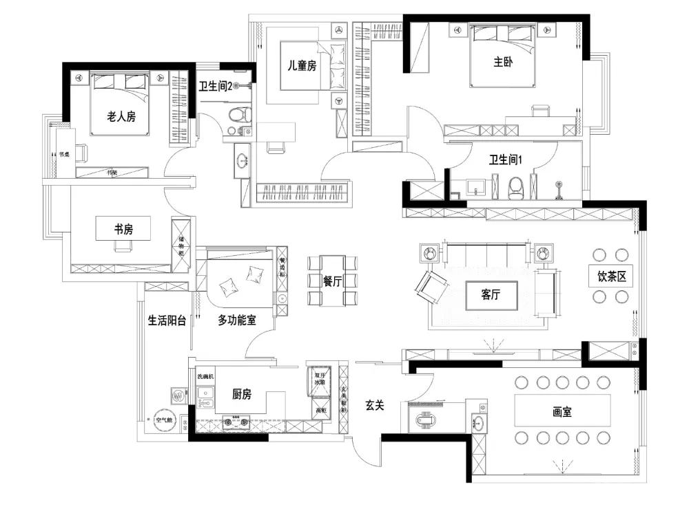 逸园雅居 · 现代住宅设计丨长空创作