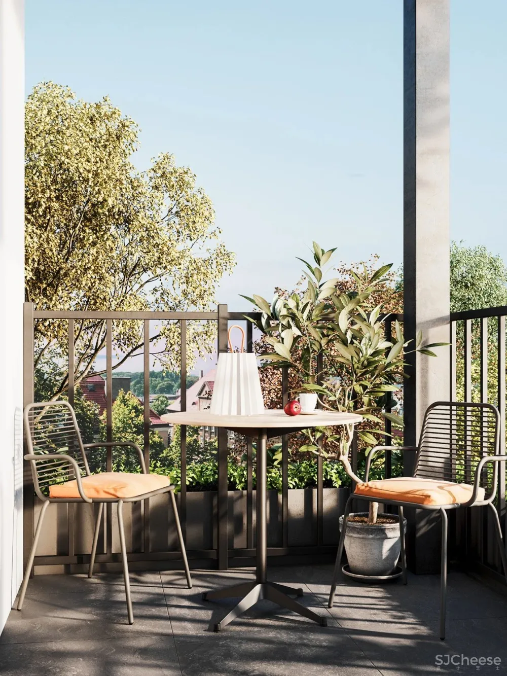 55㎡一居室变二居室,老外也学会了封阳台!