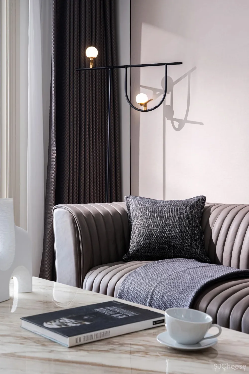 粉白色调 长虹玻璃，诠释家的优雅 SKH设计