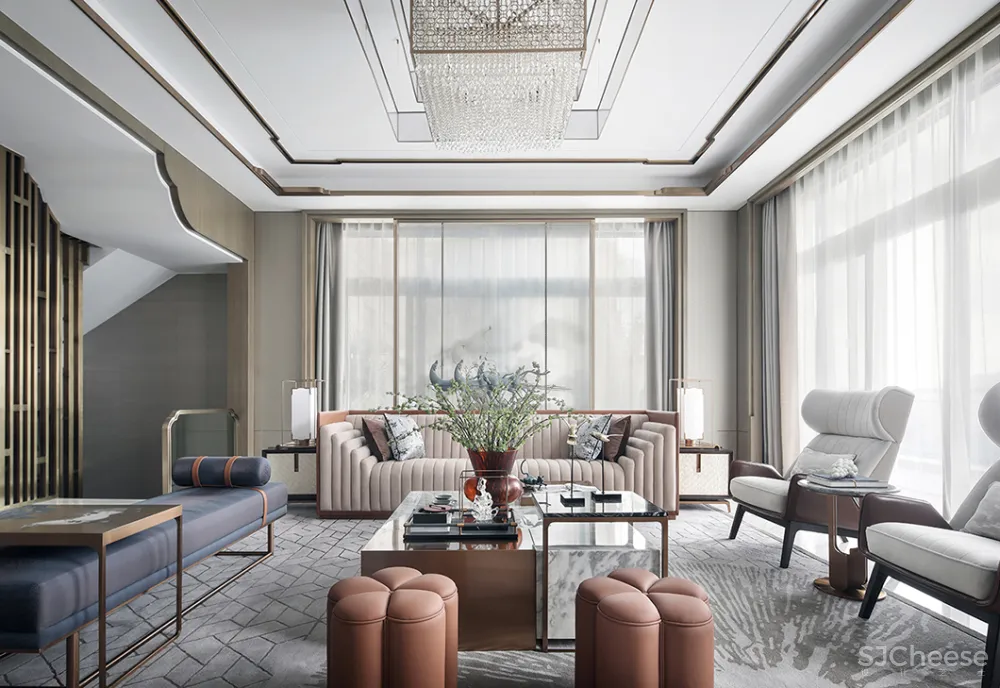 1000㎡中式别墅,以诗入境,不失芳华!