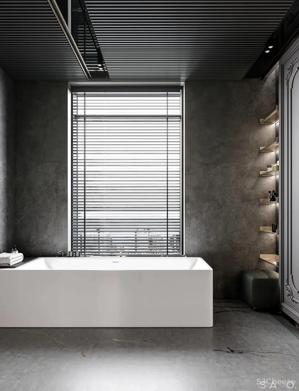 轻奢 高级灰，257㎡轻奢大平层