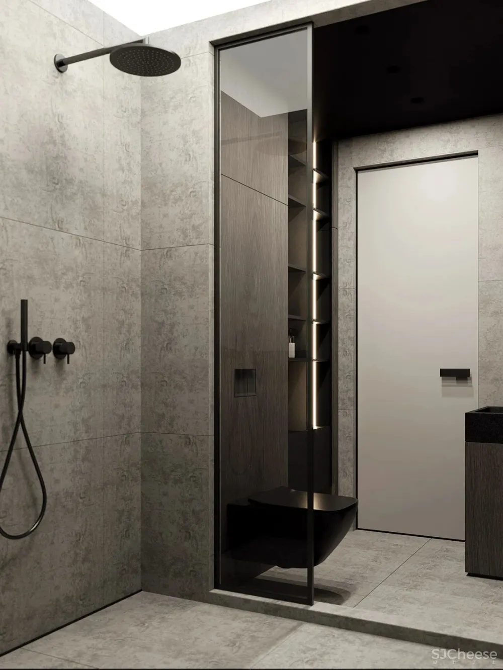 105㎡深色极简,美出新高度!