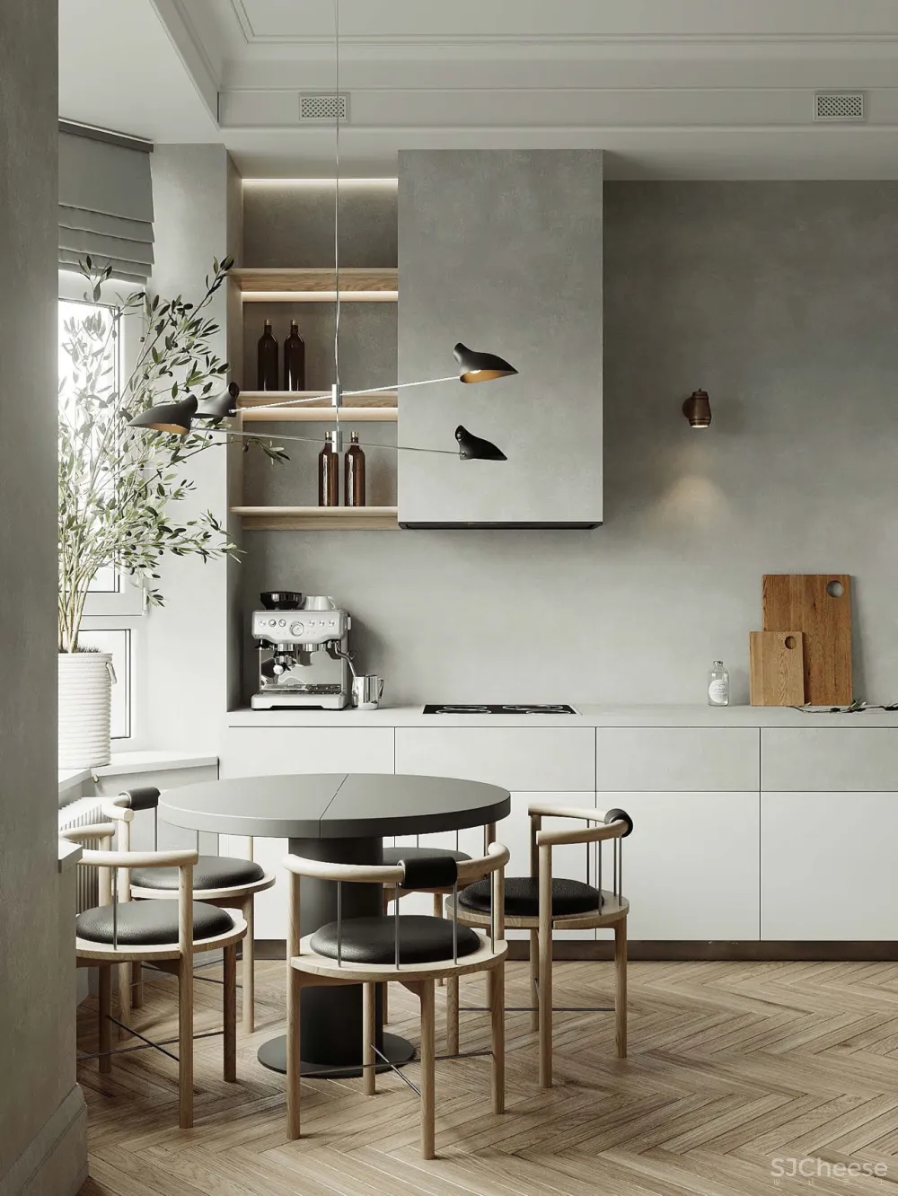 96㎡ 高级灰这样用，尽显极简之美！