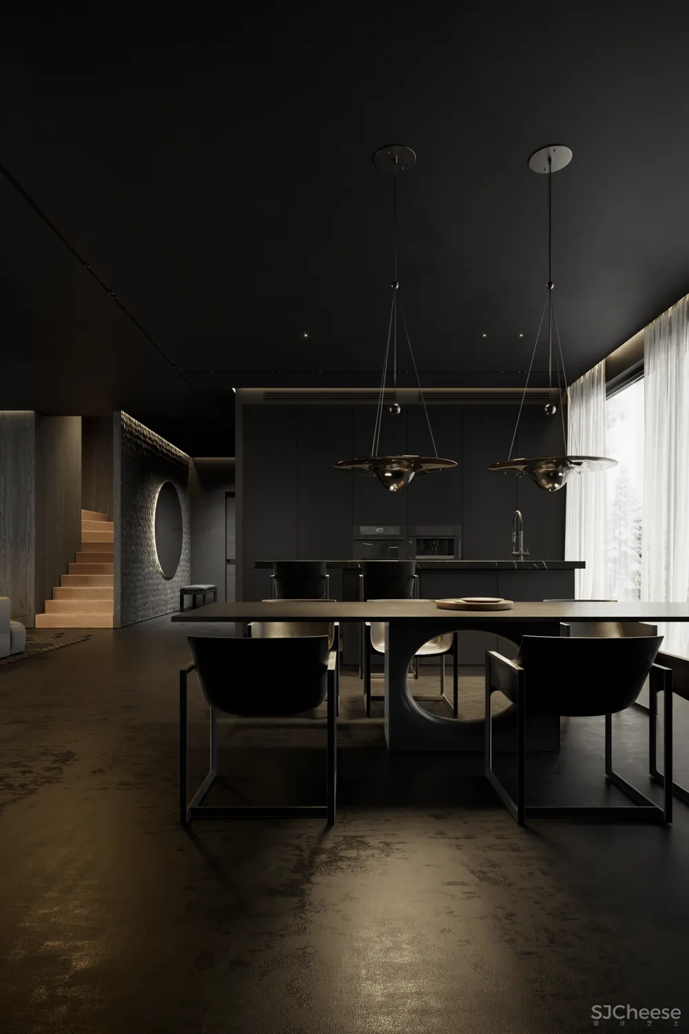 270㎡黑色空间,高级迷人!