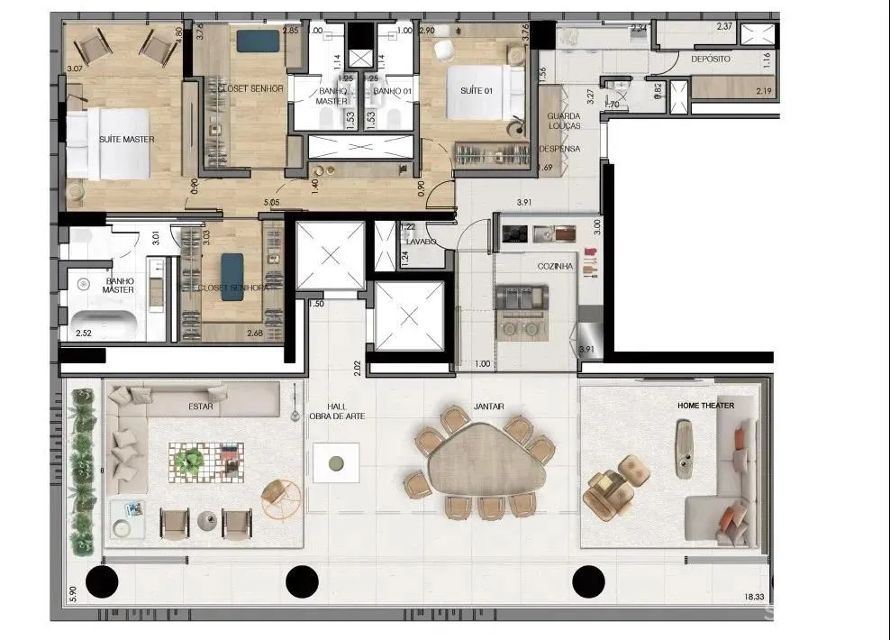 Arthur Casas Studio 操刀-巴西超豪华公寓楼▪富人圈的世界我不懂