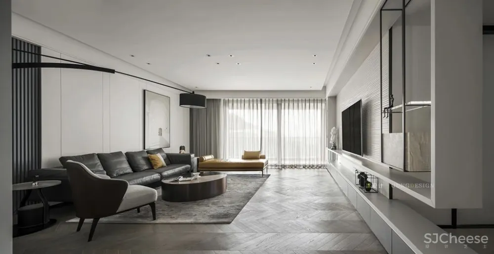 300㎡大平层极简风,你敢这样装修? 漾设计