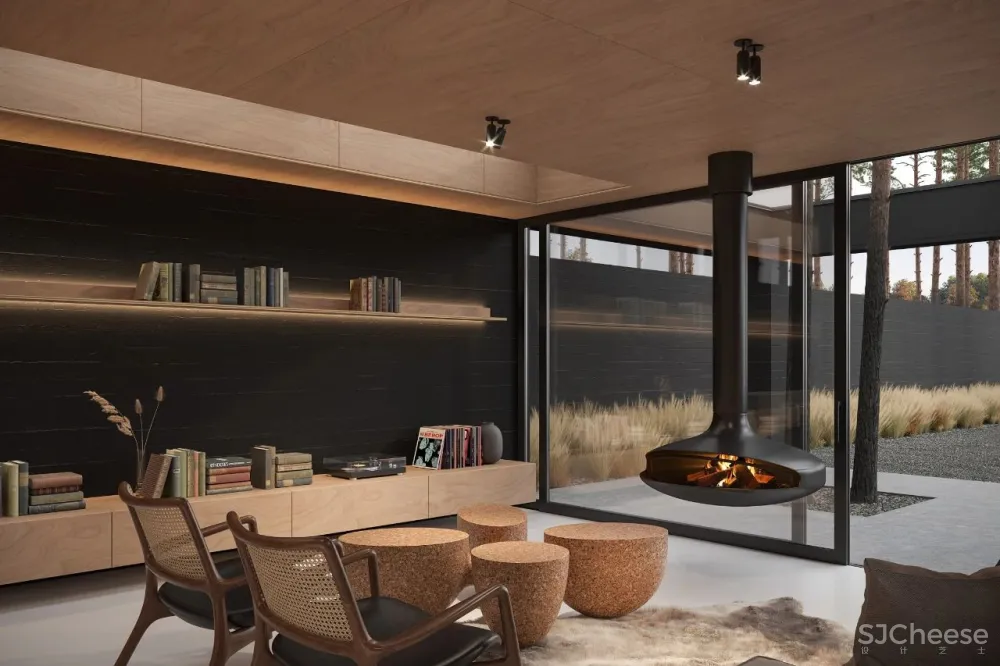 逃离城市“快节奏”,80m²林间隐逸小别墅