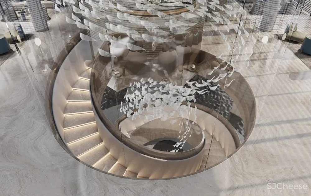 飞视新作 「 浩瀚空蒙 、轻盈通透」融创上海映红桥展示中心