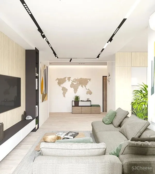 88㎡暖色空间,自然轻快!