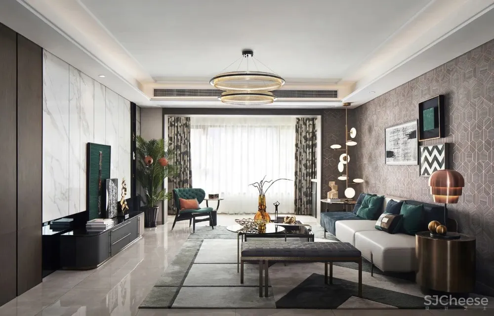 布鲁盟设计 唐山「唐城·壹零壹」三期精装平墅样板间