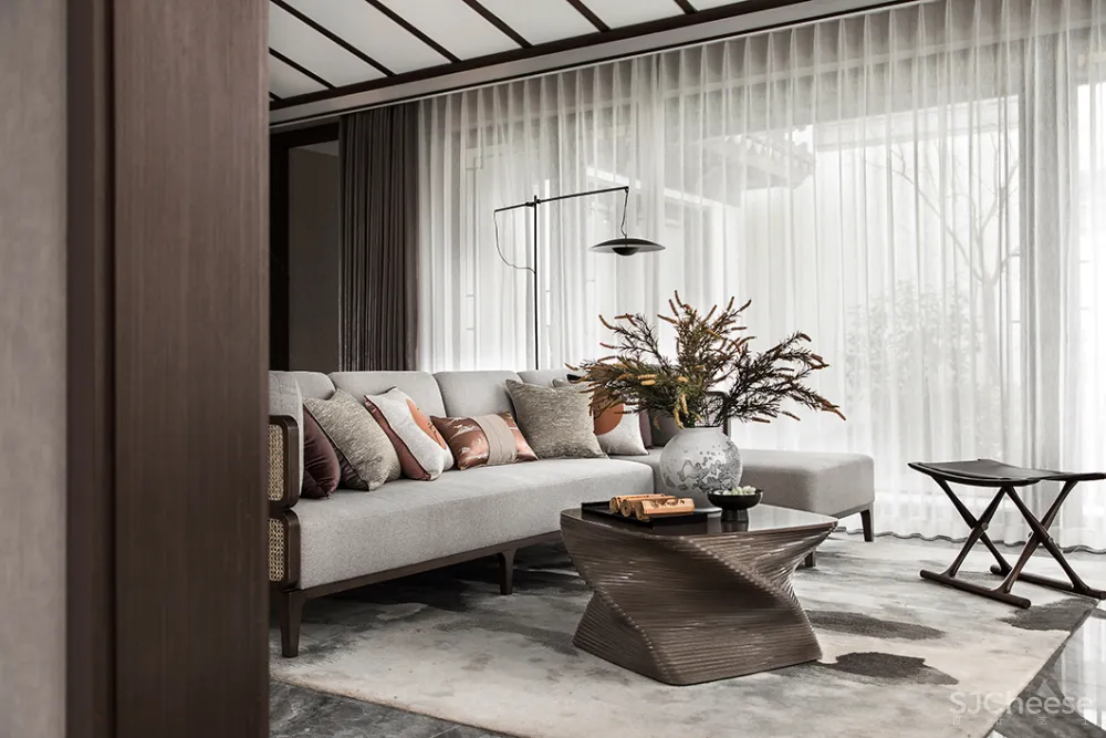 130㎡中式合院，一花一木，满庭芳华！