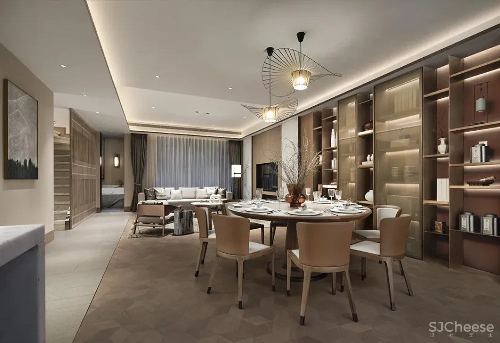 新中式样板房,古典韵味与现代简洁的绝美融合