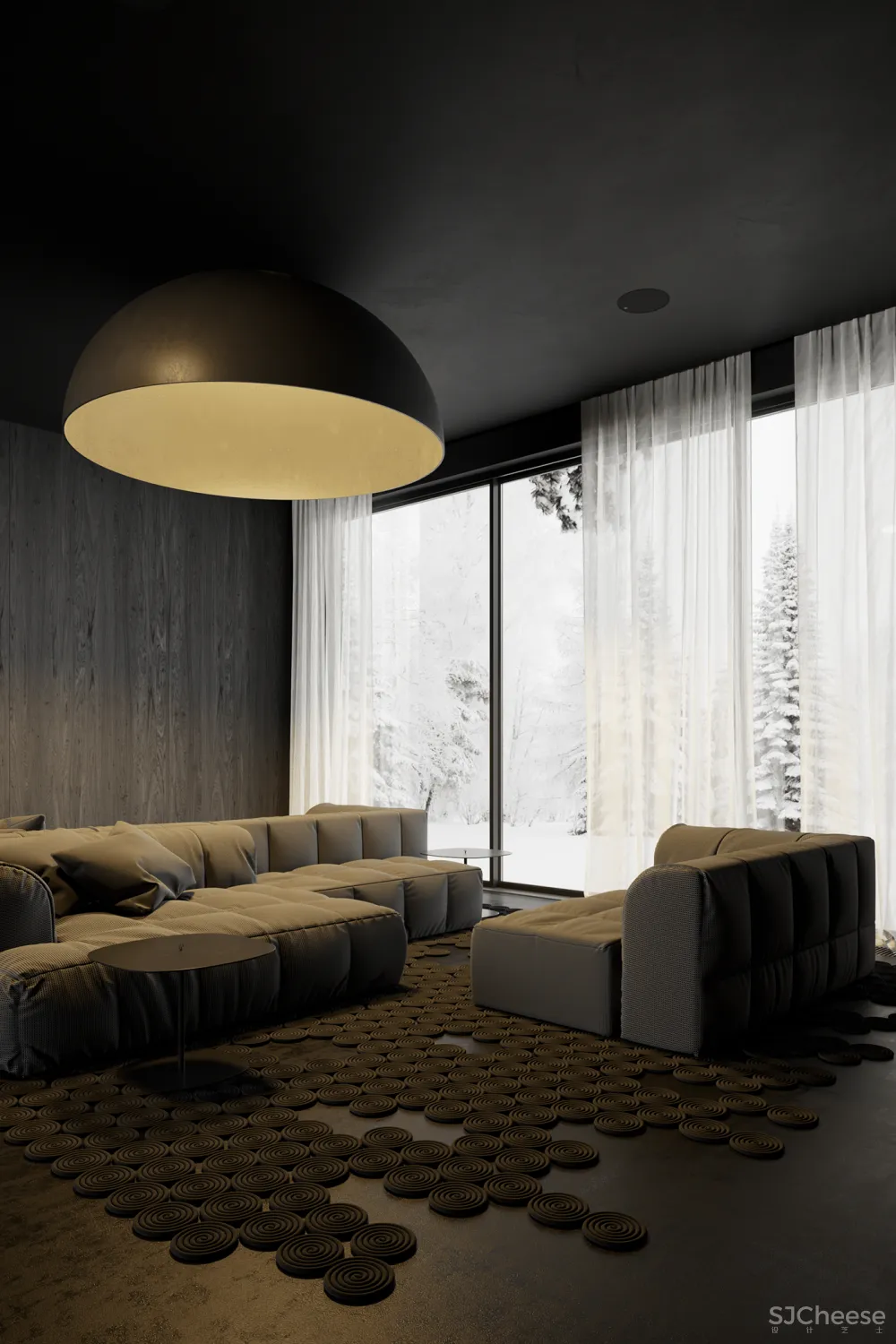 270㎡黑色空间,高级迷人!