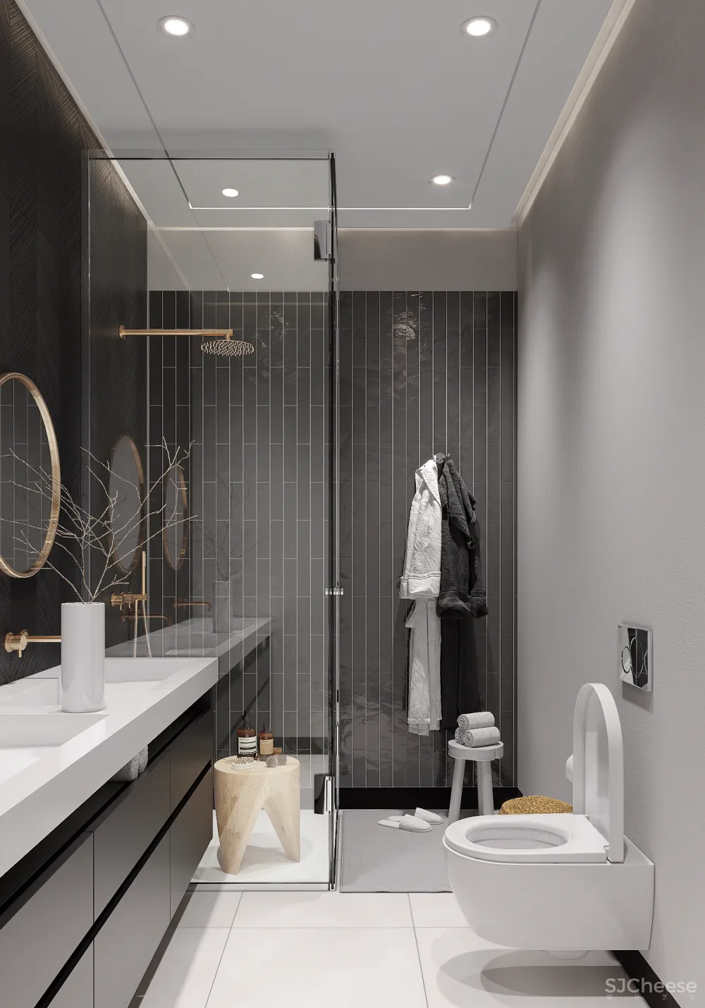 86.9㎡现代家居，别具魅力的空间设计！