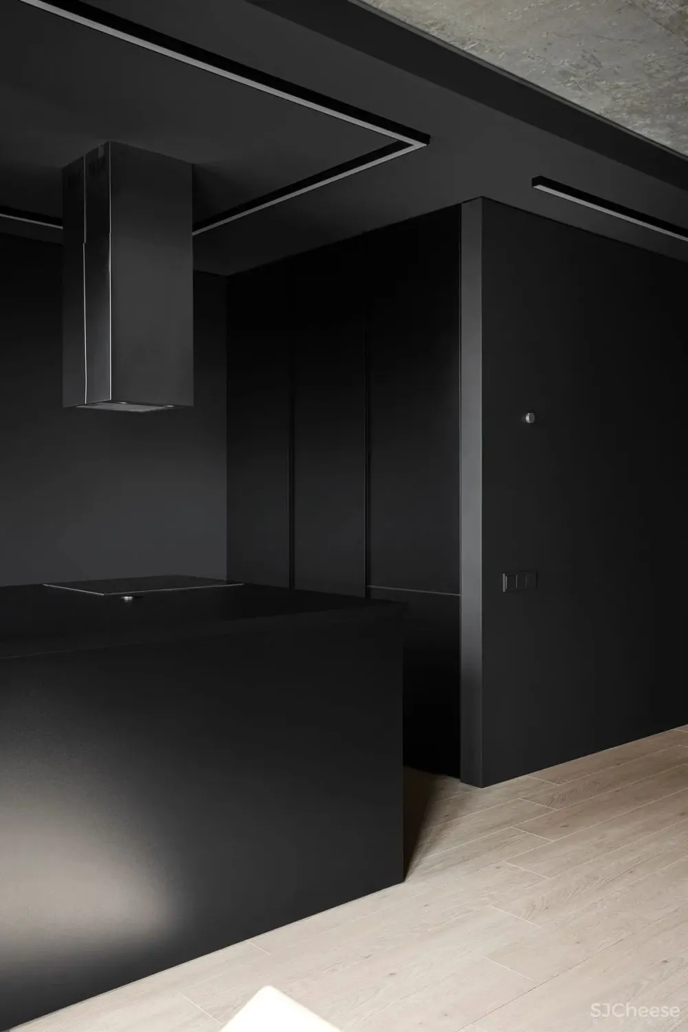 这个43㎡的黑色小户型,才是高贵冷艳的单身贵族豪宅!