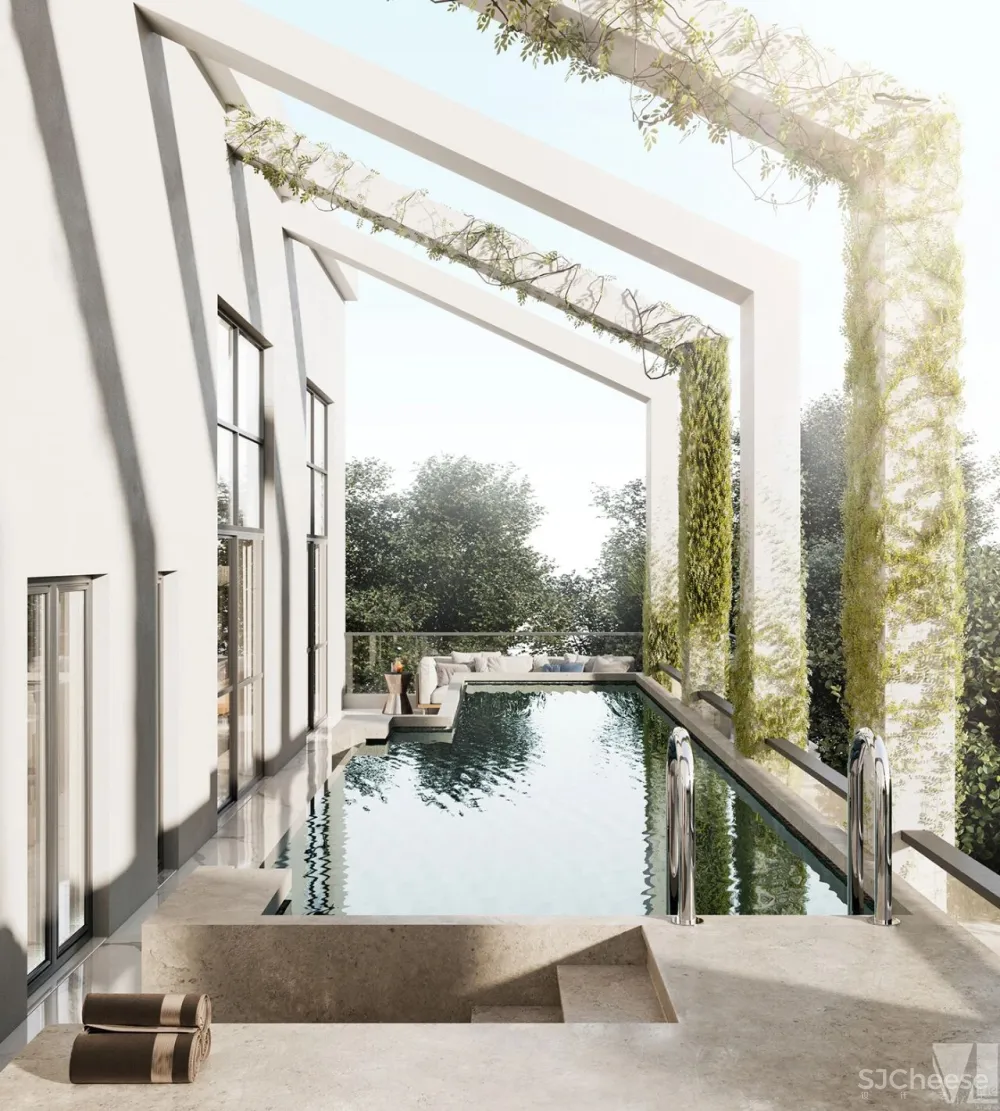 Vizline新作|独栋别墅设计,现代轻奢的高级既视感