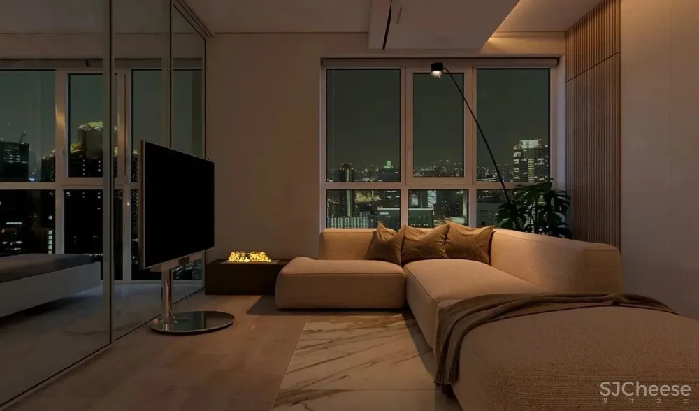 这个43㎡的黑色小户型,才是高贵冷艳的单身贵族豪宅!