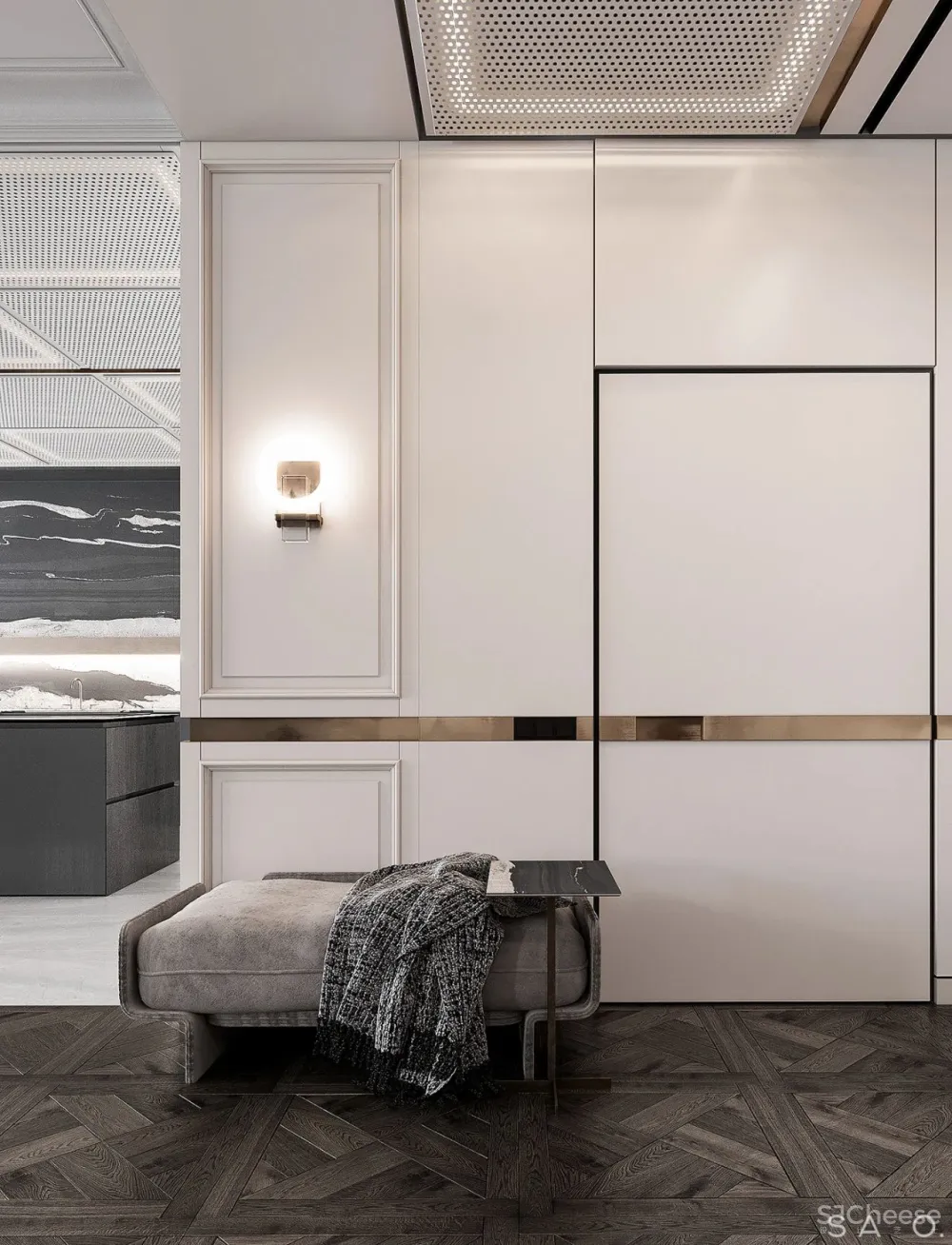 轻奢 高级灰，257㎡轻奢大平层