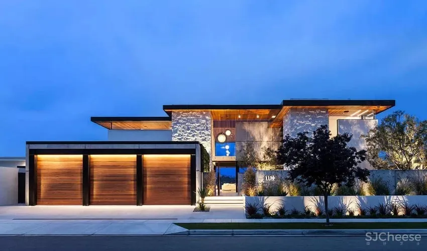 精品大气格调宅!加州现代异材质泳池别墅