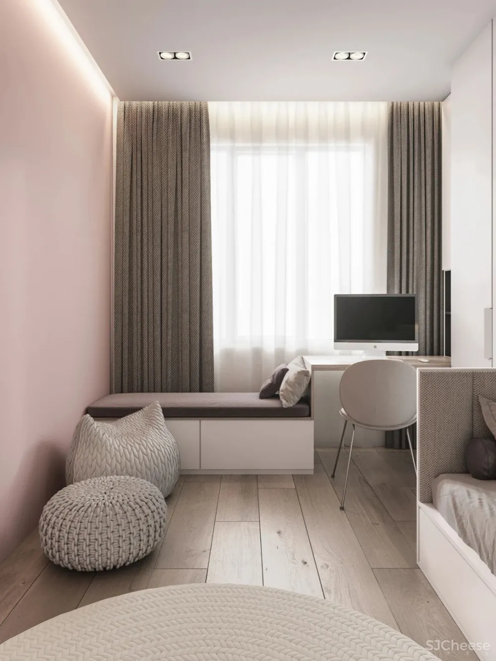 高级灰 原木，120m²现代轻奢私宅